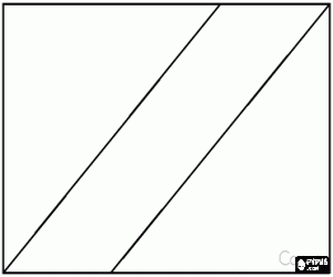 De vlag van Congo kleurplaat