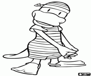 De vogelbekdier Alice kleurplaat