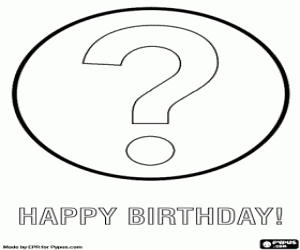 De vraag, hoe oud ben je kleurplaat