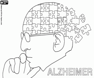 De ziekte van Alzheimer kleurplaat