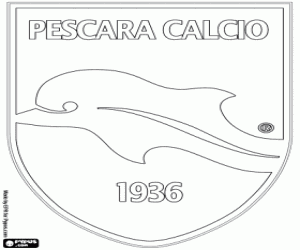 Delfino Pescara 1936 schild kleurplaat