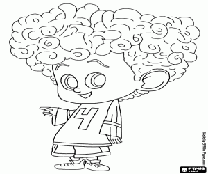 Dennis is de kleinzoon van Dracula kleurplaat