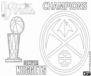 Denver Nuggets, NBA-kampioen 2023 kleurplaat