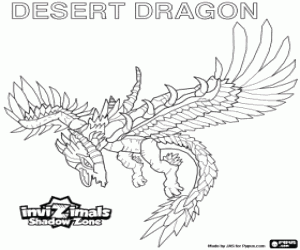 Desert Dragon, Invizimals Shadow Zone kleurplaat