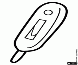 Digitale clinical thermometer kleurplaat