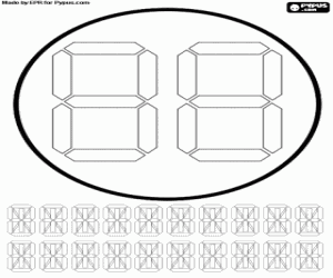 Digitale verjaardagskaart kleurplaat