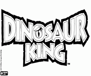 Dinosaur King logo kleurplaat