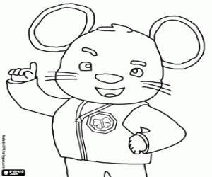 DoorMouse, een Umizoomi karakter kleurplaat