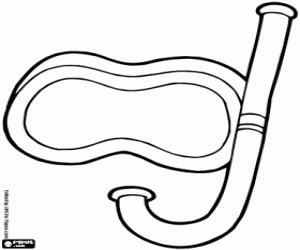 Duiker masker kleurplaat