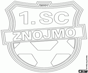 Embleem van 1. SC Znojmo FK kleurplaat