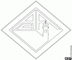 Embleem van Academica de Coimbra kleurplaat