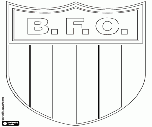 Embleem van Botafogo FC, BFC kleurplaat