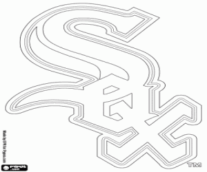 Embleem van Chicago White Sox kleurplaat