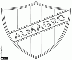 Embleem van Club Almagro kleurplaat