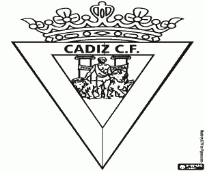 Embleem van Cádiz CF kleurplaat