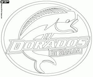 Embleem van de Dorados de Sinaloa kleurplaat