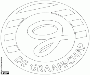 Embleem van de VBV De Graafschap kleurplaat