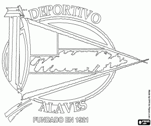 Embleem van Deportivo Alaves kleurplaat