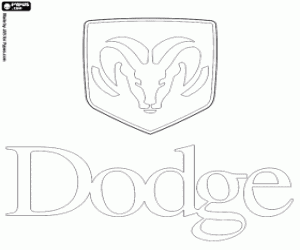 Embleem van Dodge kleurplaat