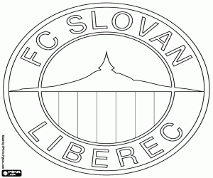 Embleem van FC Slovan Liberec kleurplaat