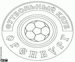 Embleem van FK Orenburg kleurplaat