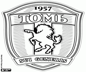 Embleem van FK Tom Tomsk kleurplaat