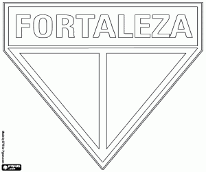 Embleem van Fortaleza EG kleurplaat