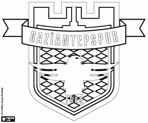 Embleem van Gaziantepspor kleurplaat