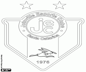 Embleem van Joinville Esporte Clube kleurplaat