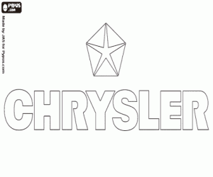 Embleem van het merk Chrysler kleurplaat