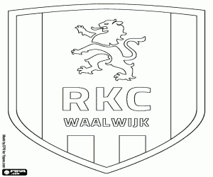 Embleem van RKC Waalwijk kleurplaat