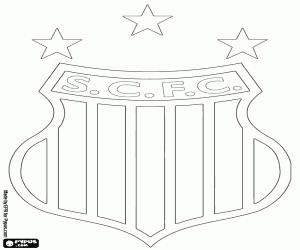 Embleem van Sampaio Corrêa FC kleurplaat