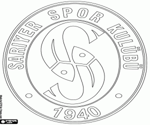 Embleem van Sarıyer SK kleurplaat