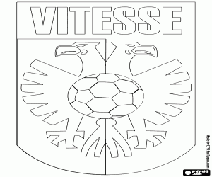 Embleem van SBV Vitesse kleurplaat