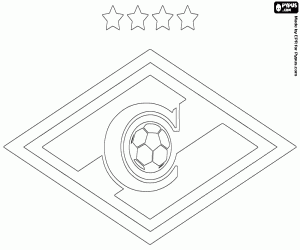 Embleem van Spartak Moskou kleurplaat