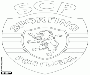 Embleem van Sporting de Portugal kleurplaat