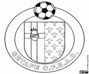 Embleem van Getafe CF kleurplaat