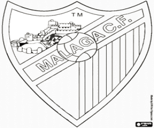Embleem van Málaga CF kleurplaat