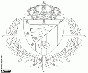 Embleem van Real Valladolid CF kleurplaat