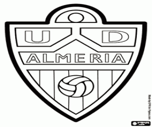 Embleem van UD Almería kleurplaat