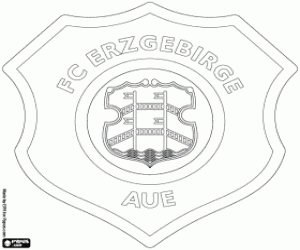 Erzgebirge Aue logo kleurplaat