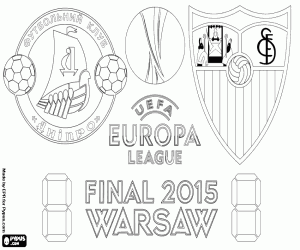 Europa League finale 2014-2015 kleurplaat