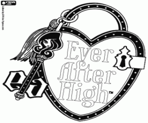 Ever After High logo kleurplaat