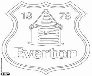 Everton embleem kleurplaat