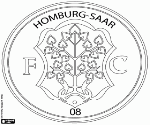 FC 08 Homburg badge kleurplaat