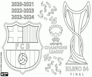 FC Barcelona, Champions League 2023-2024 kleurplaat