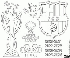 FC Barcelona, Champions League 2025-2026 kleurplaat
