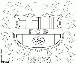 FC Barcelona, La Liga 2017-2018 kleurplaat