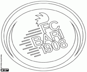 FC Bari 1908 embleem kleurplaat