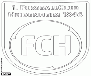 FC Heidenheim embleem kleurplaat